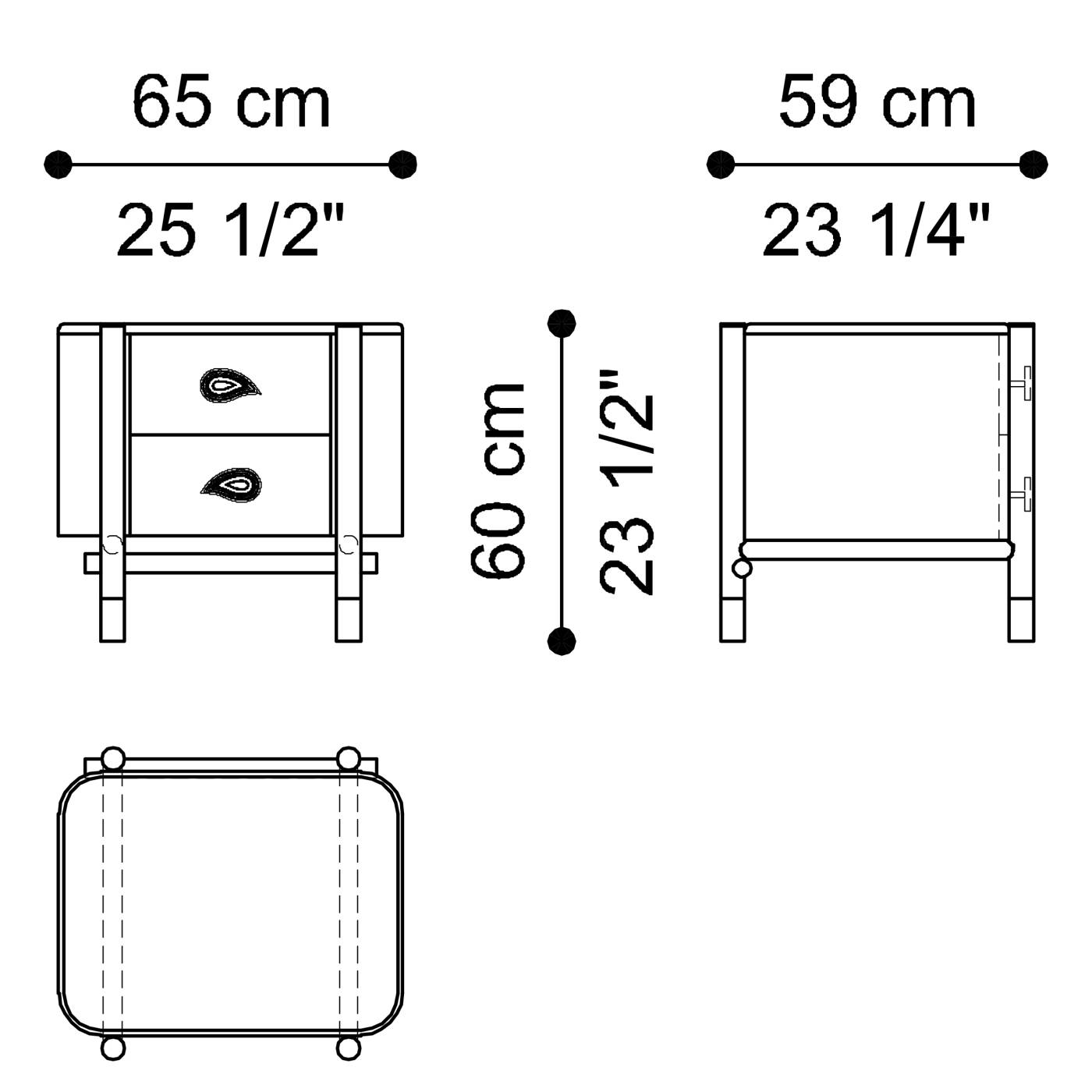 WOODSTOCK night table ETRO Home Interiors