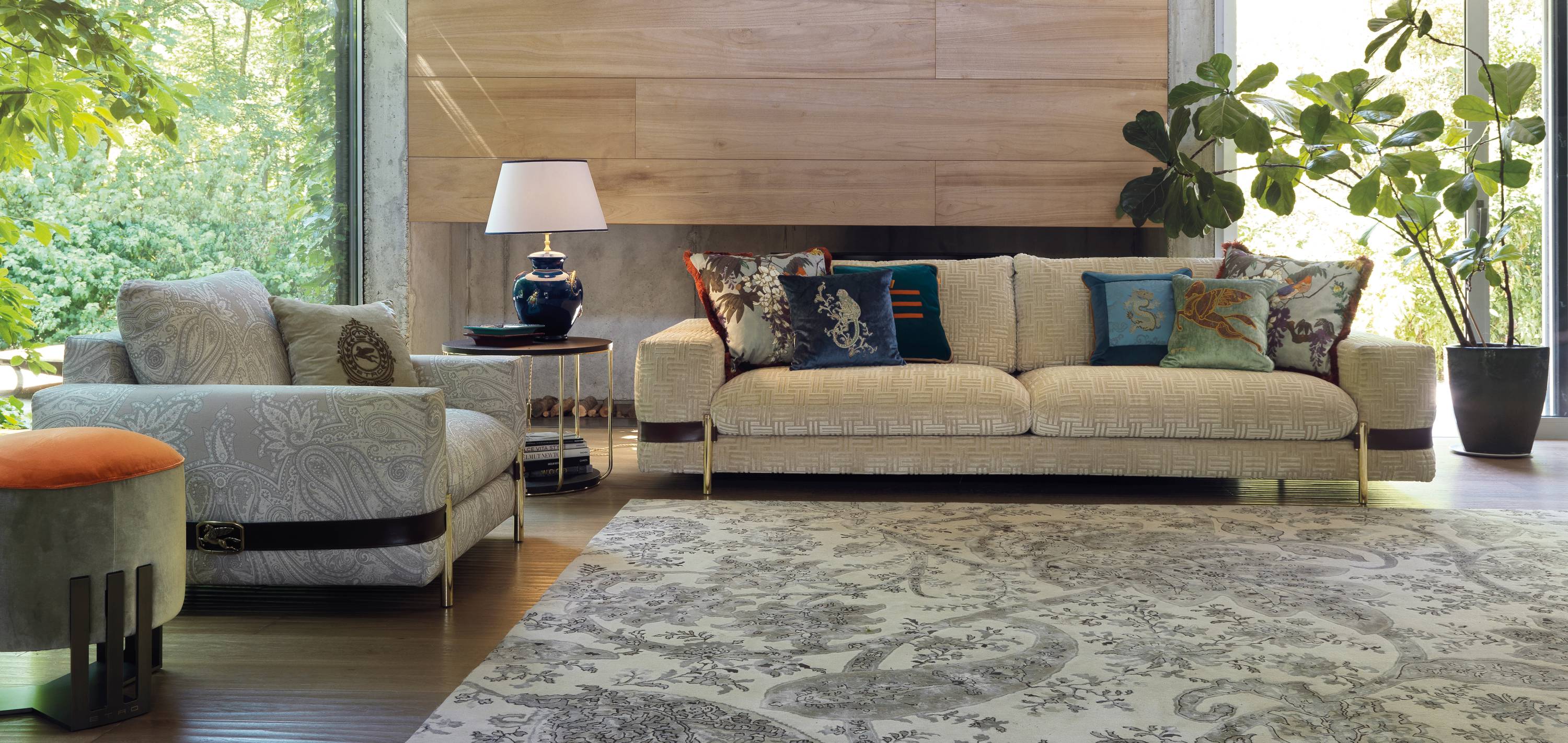 Etro Home Interiors catalogue_living_sofa_armchair